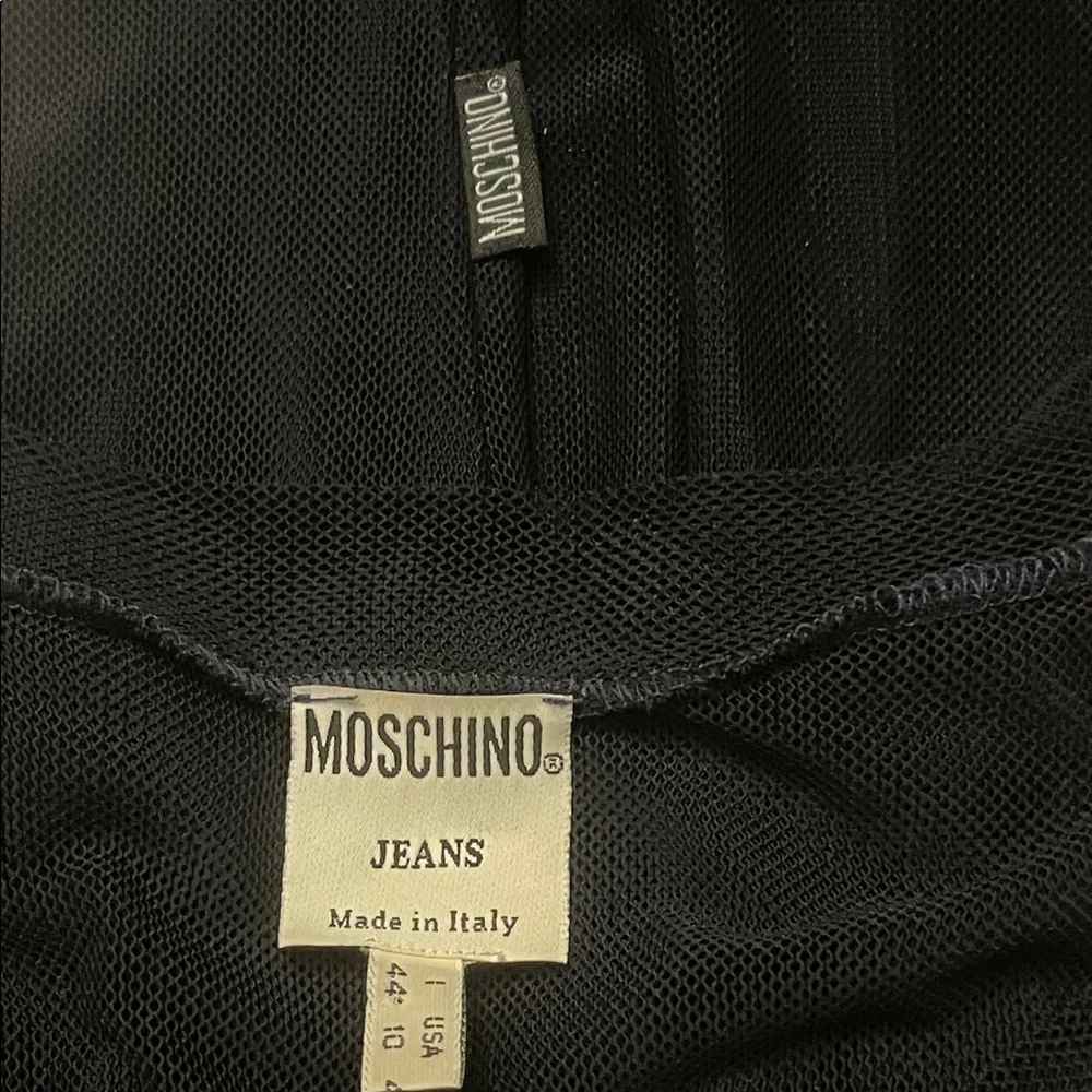Vintage Moschino Black Sheer Blouse - Picture 8 of 8